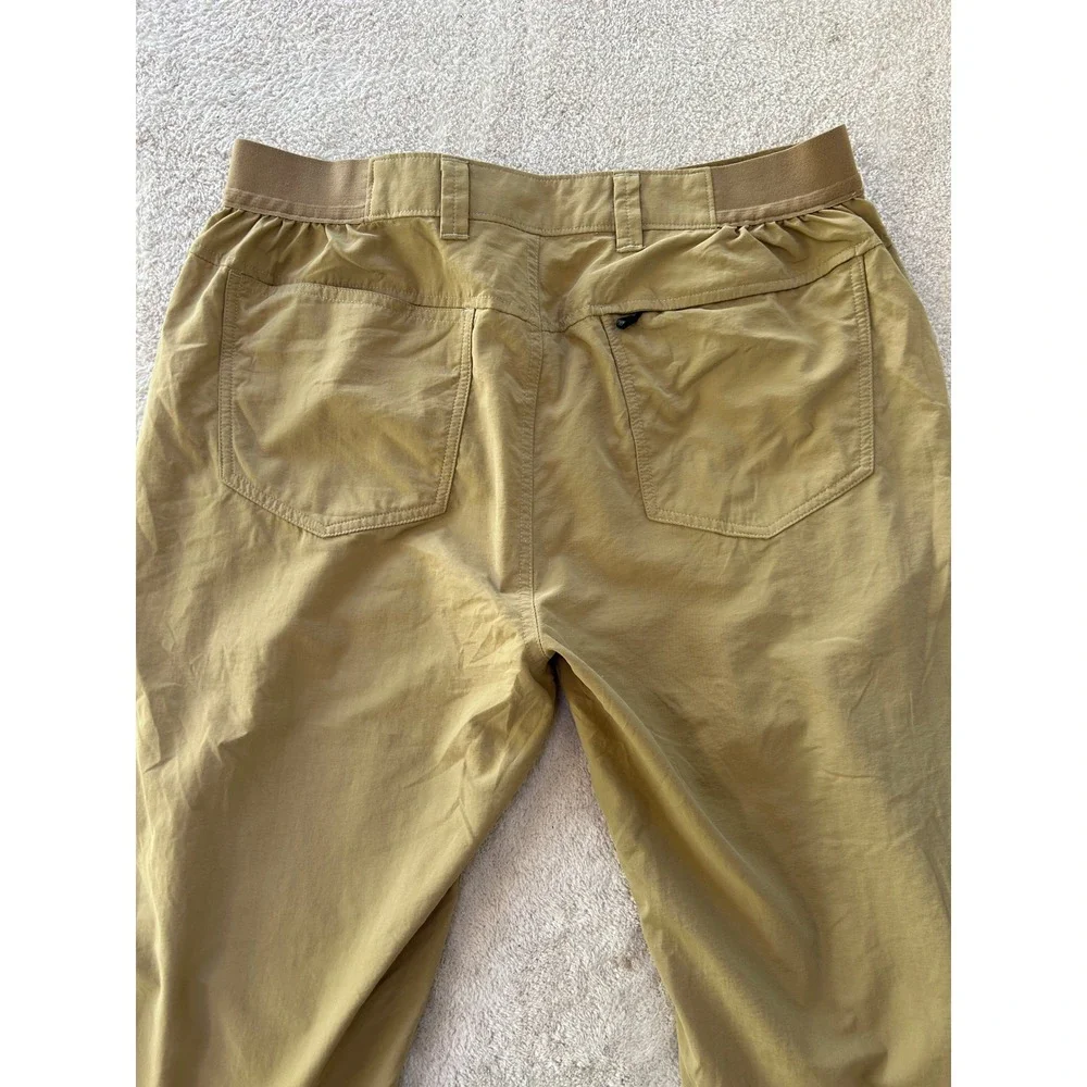 Simms Superlight Fishing Pants Mens 34 Tan Khaki Nylon Outdoor Hiking Trousers